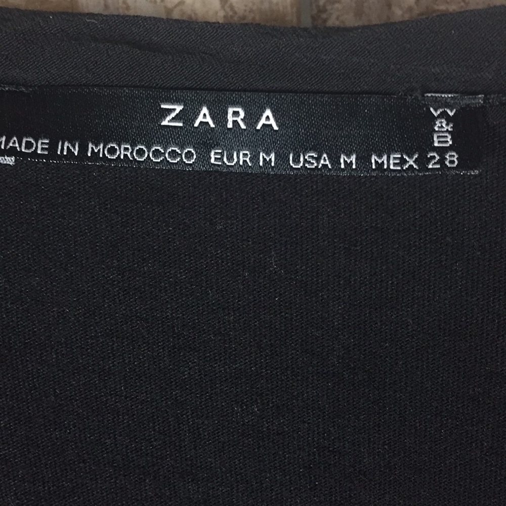 Zara Fringed Colorblock Patchwork Pullover Top - image 7